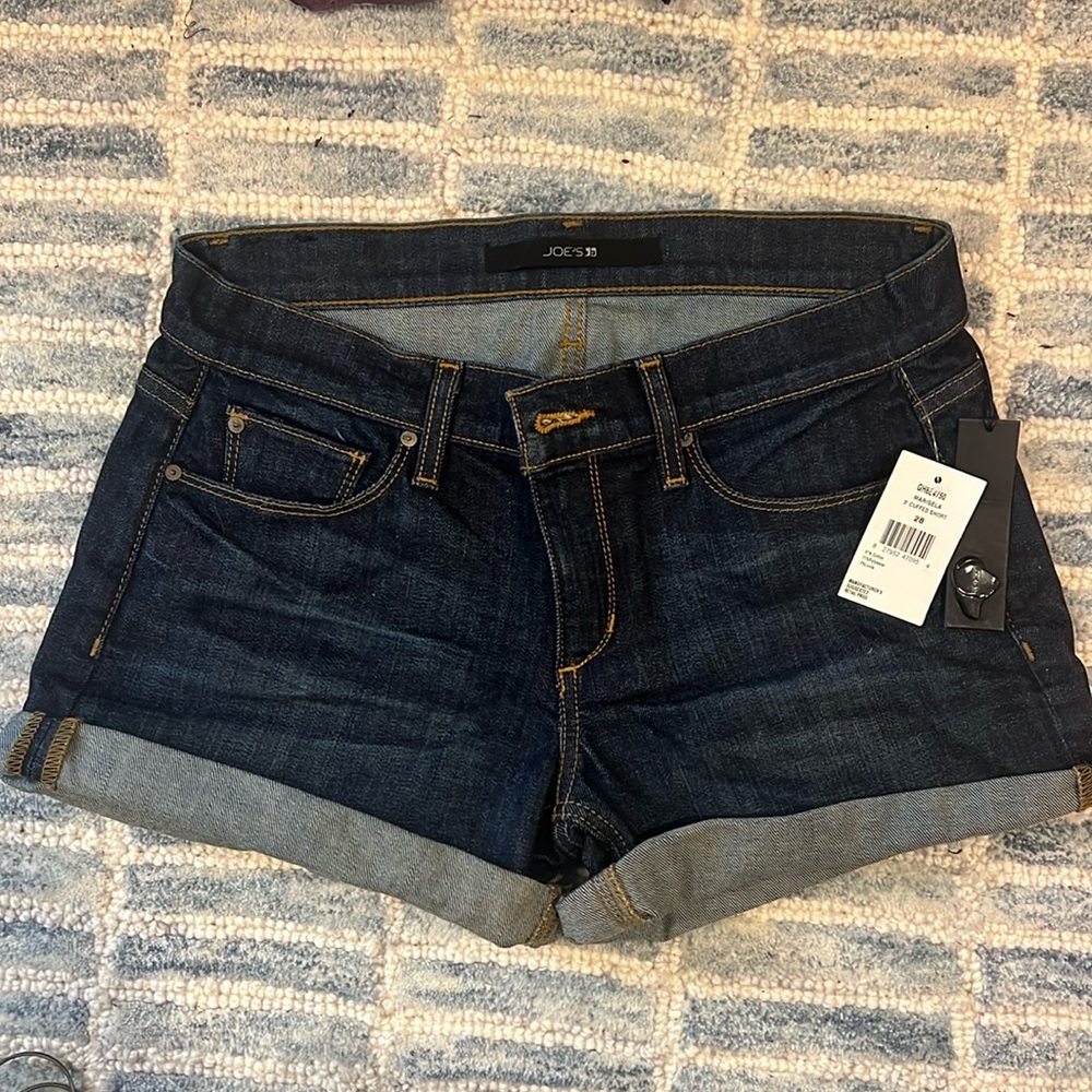 New with tags, joes jean shorts, size 28